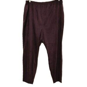 Denim & Co Stretch Purple Pants - size 3X